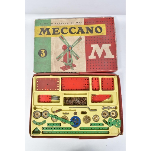 178 - A QUANTITY OF ASSORTED TOYS AND GAMES, to include boxed Meccano No.3 set from the red and green era,... 