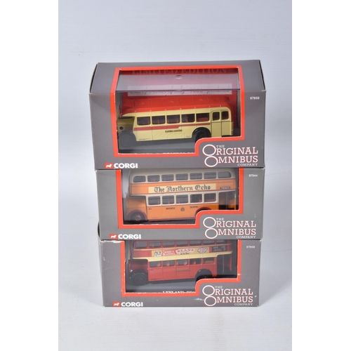 187 - TWO BOXES INCLUDING TWENTY NINE BOXED DIECAST VEHICLES, to include a collection of twenty three Corg... 