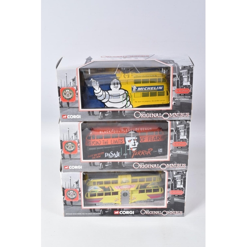 187 - TWO BOXES INCLUDING TWENTY NINE BOXED DIECAST VEHICLES, to include a collection of twenty three Corg... 