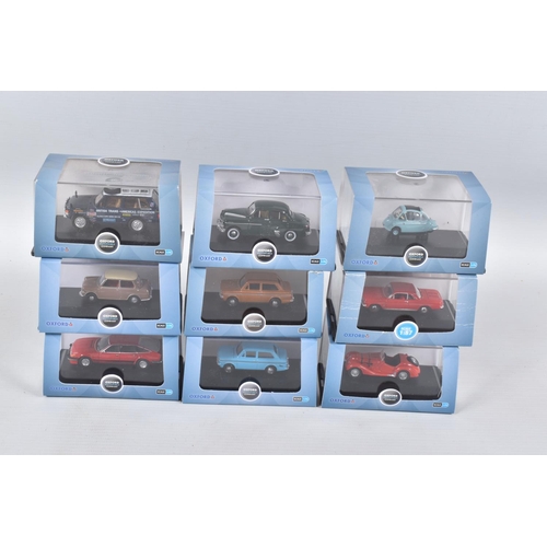 188 - THIRTY FIVE BOXED DIECAST 1:76 SCALE OXFORD MODEL VEHICLES AND ONE OTHER, to include a boxed Landrov... 