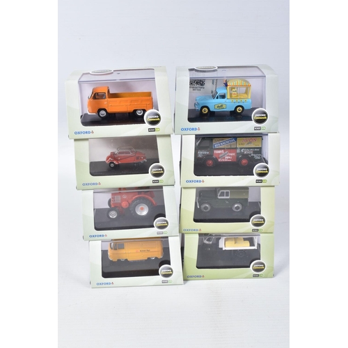 190 - TWO BOXES CONTAINING A SELECTION OF 1:76 SCALE OXFORD DIECAST VEHICLES, Oxford models to include mod... 