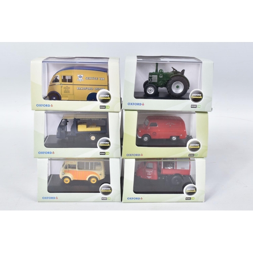 190 - TWO BOXES CONTAINING A SELECTION OF 1:76 SCALE OXFORD DIECAST VEHICLES, Oxford models to include mod... 