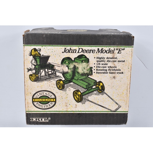 197 - THREE BOXED ERTL BLUEBIRD REPLICA TOYS DIECAST JOHN DEERE TRACTOR MODELS, 1/16 scale, 1915 Model R W... 