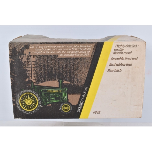 197 - THREE BOXED ERTL BLUEBIRD REPLICA TOYS DIECAST JOHN DEERE TRACTOR MODELS, 1/16 scale, 1915 Model R W... 