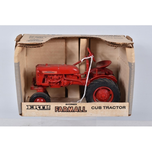 198 - FIVE BOXED ERTL DIECAST TRACTOR MODELS, 1/16 scale, Case 'Vac' Tractor, No.632, Farmall Cub Tractor,... 