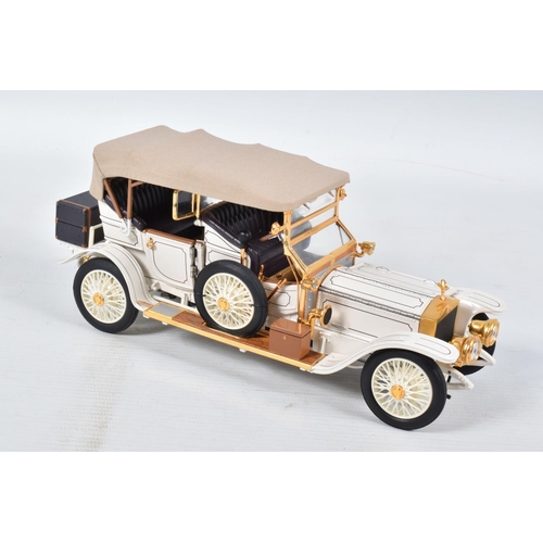 201 - A CASED FRANKLIN MINT 1911 ROLLS-ROYCE TOURER, housed in a Franklin Mint diorama with lift-off Persp... 