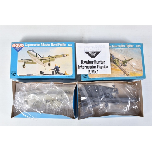 205 - ELEVEN UNBUILT BOXED MODEL AIRCRAFT KITS, made up of Eight 1:72 scale Frog models to include, a Vamp... 