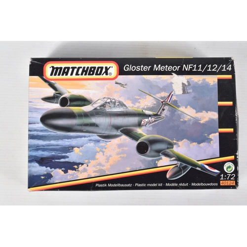 207 - TEN BOXED UNBUILT MODEL AIRCRAFT KITS, to include an academy Hobby Model Kits 1:48 scale Hawker Hunt... 