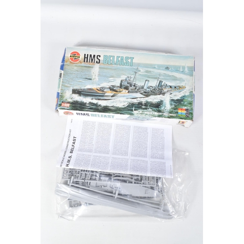 209 - SIX BOXED UNBUILT MODEL SHIP KITS, the first is an Airfix-600 S.S. FRANCE numbered F6025, a Revell 1... 