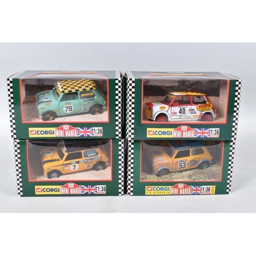 211 - A COLLECTION OF CORGI MINI MODEL CARS, to include a limited edition Mini 7 1999 Mini Se7en & Mini Mi... 