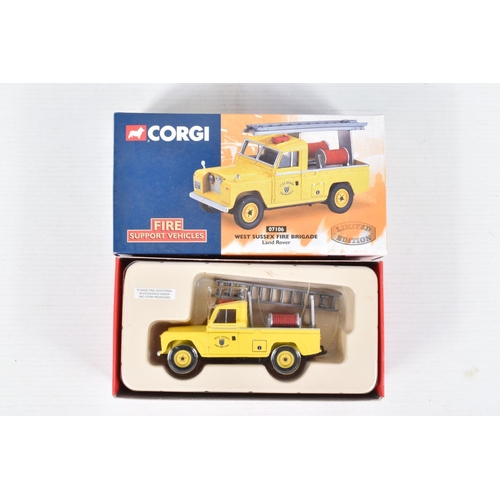 217 - TEN BOXED CORGI DIECAST MODEL VEHICLES, the first a Jaguar Racing set numbered JA1003, a Collector C... 