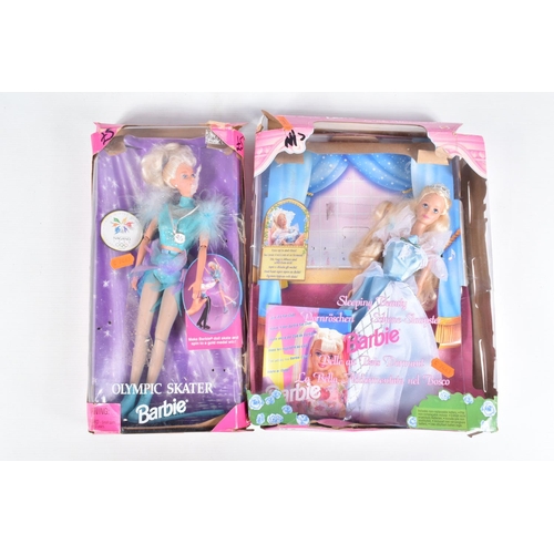 220 - A COLLECTION OF BOXED AND UNBOXED MATTEL BARBIE DOLLS AND A VEHICLE, to include a boxed Secret Messa... 