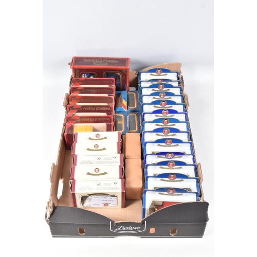 223 - FOUR BOXES OF ASSORTED LLEDO, MATCHBOX AND OXFORD DIECAST MODEL VEHICLES, some of the Lledo models i... 