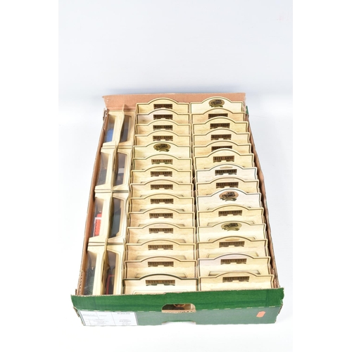 223 - FOUR BOXES OF ASSORTED LLEDO, MATCHBOX AND OXFORD DIECAST MODEL VEHICLES, some of the Lledo models i... 