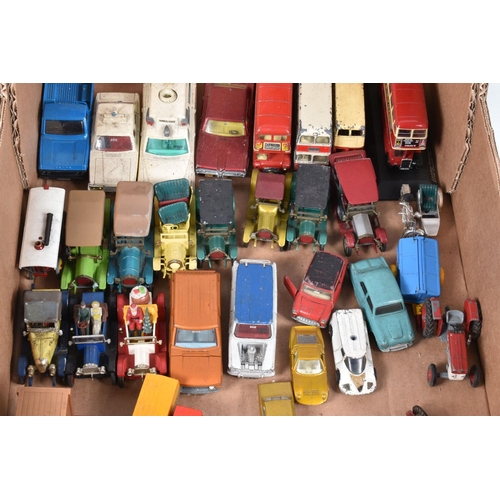 234 - A QUANTITY OF UNBOXED AND ASSORTED PLAYWORN DIECAST VEHICLES, to include Dinky Supertoys Foden Flat ... 