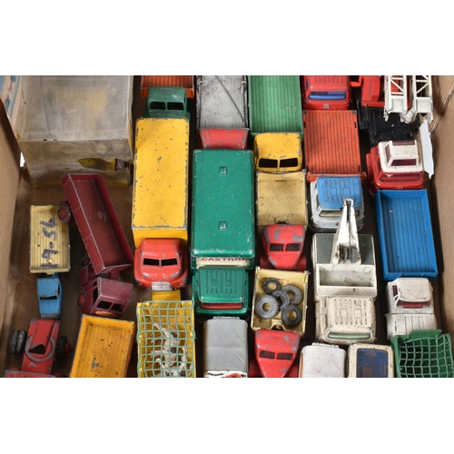 234 - A QUANTITY OF UNBOXED AND ASSORTED PLAYWORN DIECAST VEHICLES, to include Dinky Supertoys Foden Flat ... 