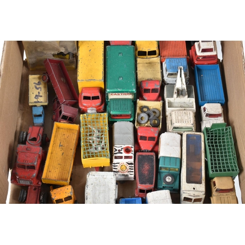 234 - A QUANTITY OF UNBOXED AND ASSORTED PLAYWORN DIECAST VEHICLES, to include Dinky Supertoys Foden Flat ... 