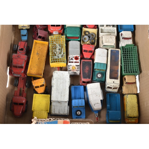 234 - A QUANTITY OF UNBOXED AND ASSORTED PLAYWORN DIECAST VEHICLES, to include Dinky Supertoys Foden Flat ... 