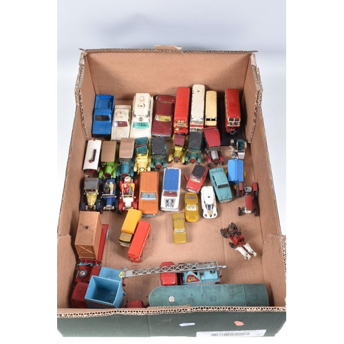 234 - A QUANTITY OF UNBOXED AND ASSORTED PLAYWORN DIECAST VEHICLES, to include Dinky Supertoys Foden Flat ... 