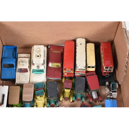 234 - A QUANTITY OF UNBOXED AND ASSORTED PLAYWORN DIECAST VEHICLES, to include Dinky Supertoys Foden Flat ... 