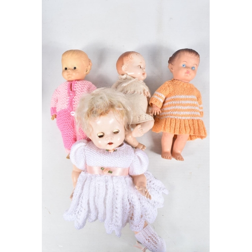 244 - A COLLECTION OF MID 20TH CENTURY PEDIGREE HARD PLASTIC AND VINYL DOLLS, assorted types and sizes, al... 