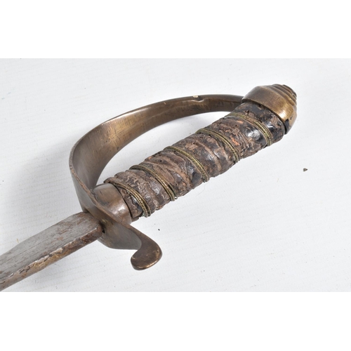 541 - A PAIR OF 19TH/20TH CENTURY SWORDS WITHOUT SCABARDS, both swords have wire band handles and straight... 