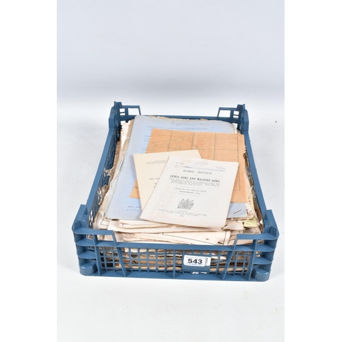 543 - A VAST ARCHIVE OF ORIGINAL WORLD WAR ONE LETTERS, DOCUMENTS AND TRAINING MANUALS, this archive is ma... 