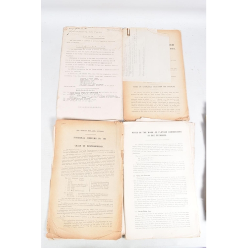 543 - A VAST ARCHIVE OF ORIGINAL WORLD WAR ONE LETTERS, DOCUMENTS AND TRAINING MANUALS, this archive is ma... 