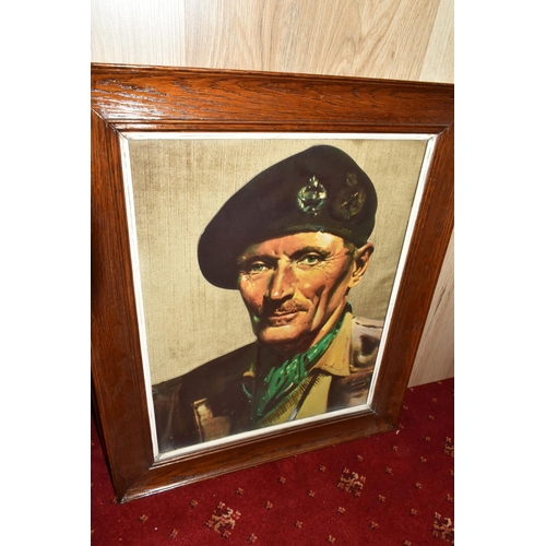 552 - MILITARY AND AIRFORCE INTEREST, a group of framed prints, plaques, pennants, plate, etc. (18) to inc... 