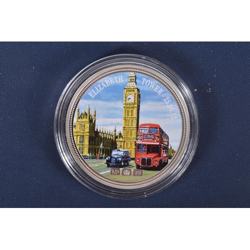 16 - A 2012 SILVER PROOF .925 RENAMED THE ELIZABETH TOWER (Big Ben Clock Tower) 2oz Numisproof box and ce... 