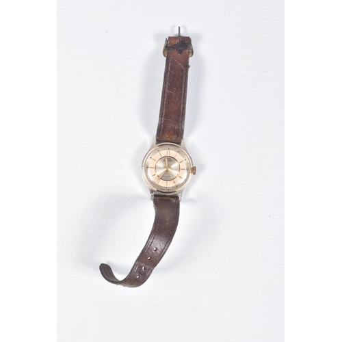 69 - THREE WATCHES, to include a gents 'Smiths Empire' watch on a brown strap, a gents 'Original De Luxe'... 