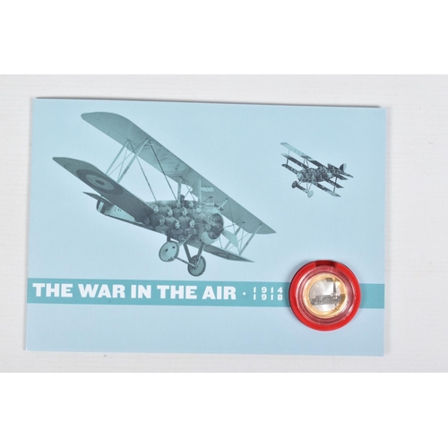 85 - A ROYAL MINT THE WAR IN THE AIR 1914-1918 SILVER PROOF £2 COIN with GUILED OUTER House in The Great ... 