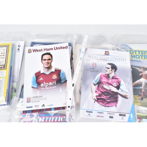 90 - A COLLECTION OF PREMIER LEAGUE FOOTBALL CLUB PROGRAMMES APPROXIMATELY 100 OVER VARIOUS DECADES, to i... 