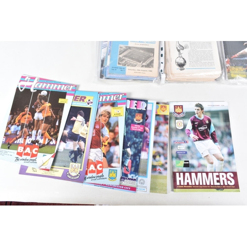 90 - A COLLECTION OF PREMIER LEAGUE FOOTBALL CLUB PROGRAMMES APPROXIMATELY 100 OVER VARIOUS DECADES, to i... 