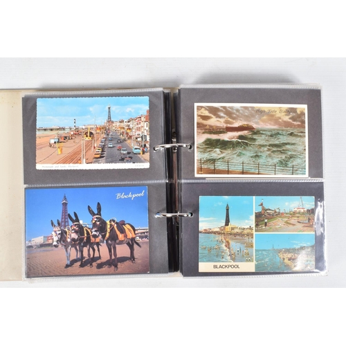 417 - FIVE POSTCARD ALBUMS OF BLACKPOOL each containing approximately 150-200 cards per album, the albums ... 