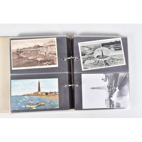 417 - FIVE POSTCARD ALBUMS OF BLACKPOOL each containing approximately 150-200 cards per album, the albums ... 