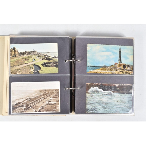 417 - FIVE POSTCARD ALBUMS OF BLACKPOOL each containing approximately 150-200 cards per album, the albums ... 