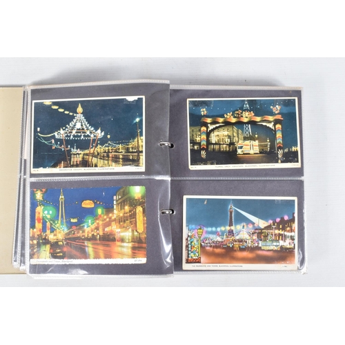 417 - FIVE POSTCARD ALBUMS OF BLACKPOOL each containing approximately 150-200 cards per album, the albums ... 