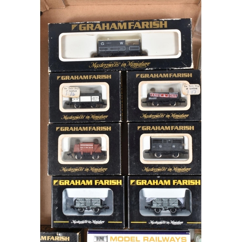 369 - A QUANTITY OF BOXED AND UNBOXED N GAUGE PASSENGER AND FREIGHT ROLLING STOCK, Graham Farish, Peco, Li... 