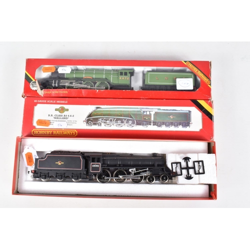 371 - THREE BOXED HORNBY RAILWAYS OO GAUGE LOCOMOTIVES, class 5MT (Black 5) No.45192, B.R. lined black liv... 