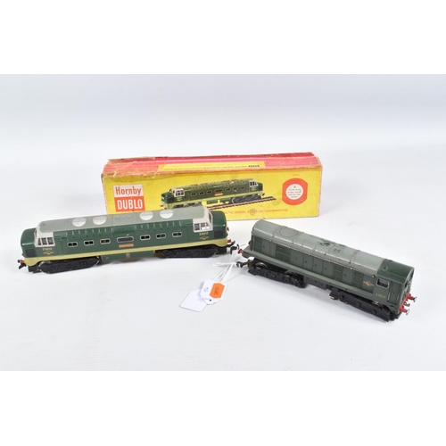 373 - A BOXED HORNBY DUBLO CLASS 55 DELTIC LOCOMOTIVE, 'Crepello' No.D9012, (2234), with an unboxed Hornby... 