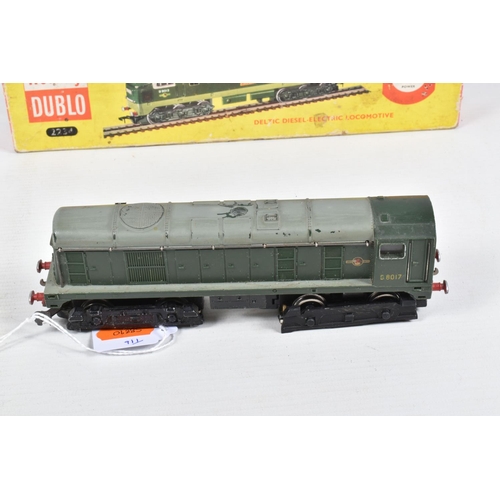 373 - A BOXED HORNBY DUBLO CLASS 55 DELTIC LOCOMOTIVE, 'Crepello' No.D9012, (2234), with an unboxed Hornby... 