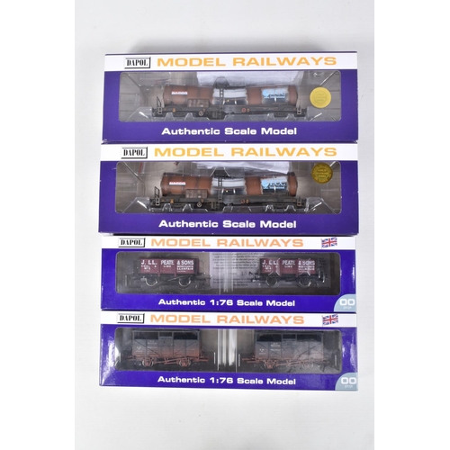 374 - FOUR BOXED  OO GAUGE  DAPOL MODEL RAILWAY  WAGONS, to include a GWR Ale Wagon Twin Pack, Weathered, ... 