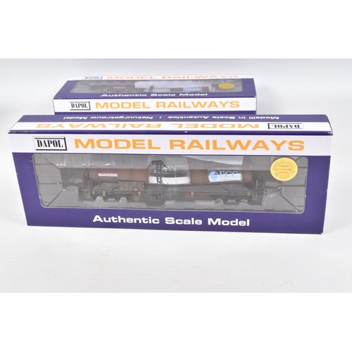 374 - FOUR BOXED  OO GAUGE  DAPOL MODEL RAILWAY  WAGONS, to include a GWR Ale Wagon Twin Pack, Weathered, ... 