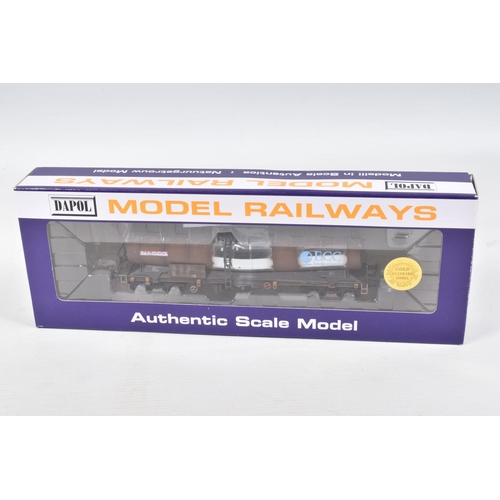 374 - FOUR BOXED  OO GAUGE  DAPOL MODEL RAILWAY  WAGONS, to include a GWR Ale Wagon Twin Pack, Weathered, ... 