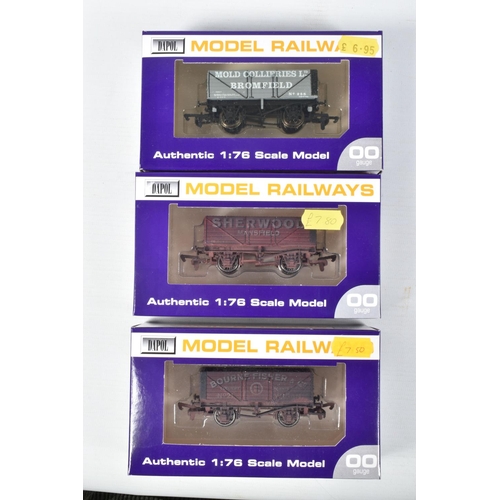 376 - TEN BOXED OO GAUGE DAPOL MODEL RAILWAYS WESSEX WAGONS, to include a WM Furze & Sons Mild Pale Ales U... 