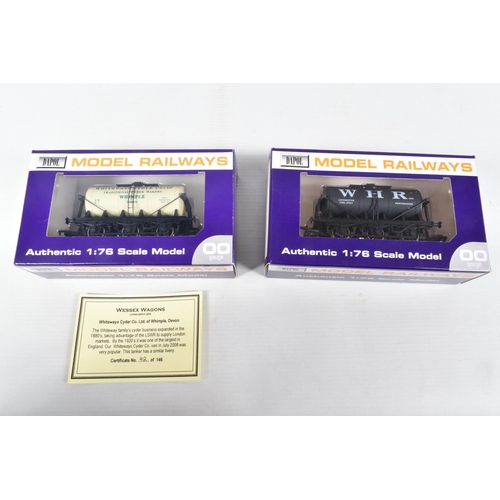 379 - NINE BOXED OO GAUGE DAPOL MODEL RAILWAY WAGON SIX WHEEL TANKERS, to include a SR United Milk, item n... 