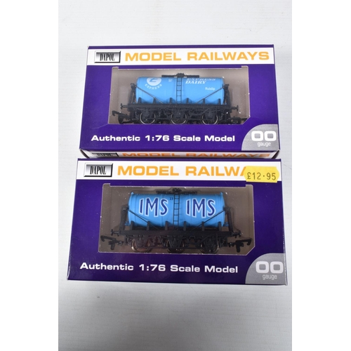 380 - TEN BOXED OO GAUGE DAPOL MODEL RAILWAY WAGON SIX WHEEL TANKERS, to include a Taunton Cider Co. Limit... 