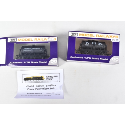 380 - TEN BOXED OO GAUGE DAPOL MODEL RAILWAY WAGON SIX WHEEL TANKERS, to include a Taunton Cider Co. Limit... 