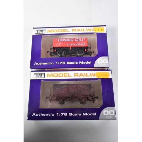 382 - TEN BOXED OO GAUGE DAPOL MODEL RAILWAY WAGONS, to include a Wessex Wagons Scutt Bros Stogumber Brewe... 